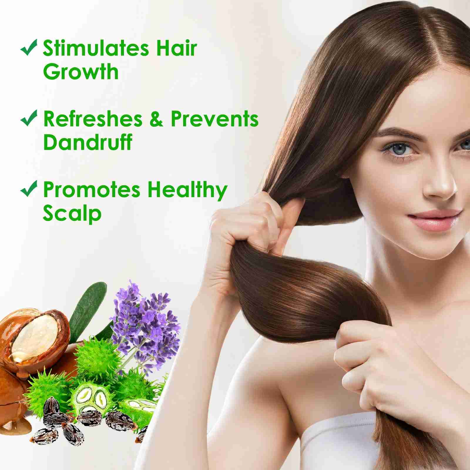 3 IN 1 Black Castor Oil Aliver with Lavender & Argan Oil
